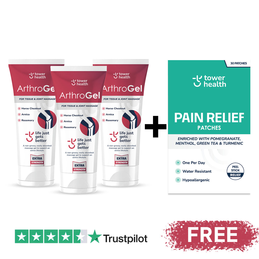 ArthroGel 200ml x3 + 30 patches - £29.95