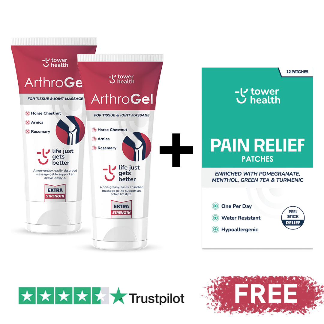 ArthroGel 200ml x2 + 12 pain patches - only £27.95
